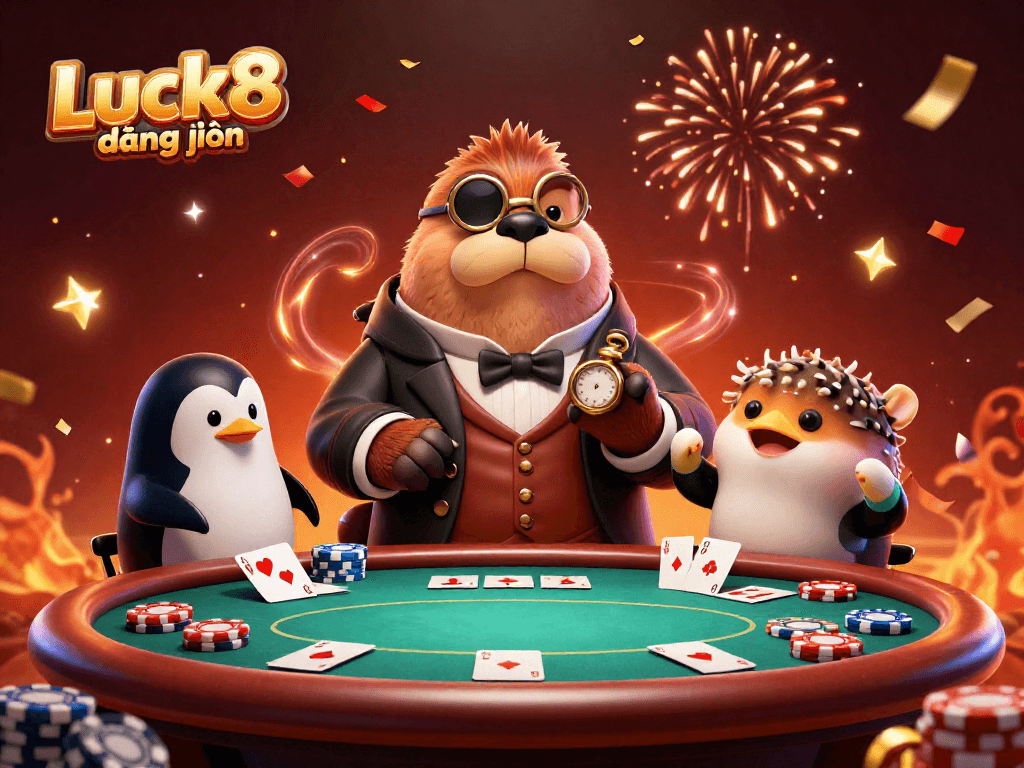 Experience immersive gaming with Luck8 đăng nhập at a vibrant underwater poker scene.