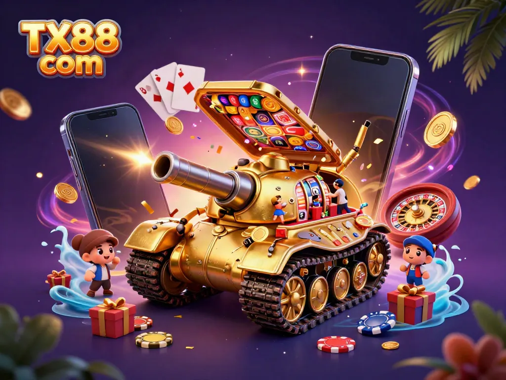 Experience thrilling gameplay with TX88 com featuring a vibrant casino tank and dynamic slot action