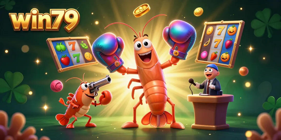 Win79: Engage in thrilling gameplay with dynamic slot elements featuring vibrant characters.